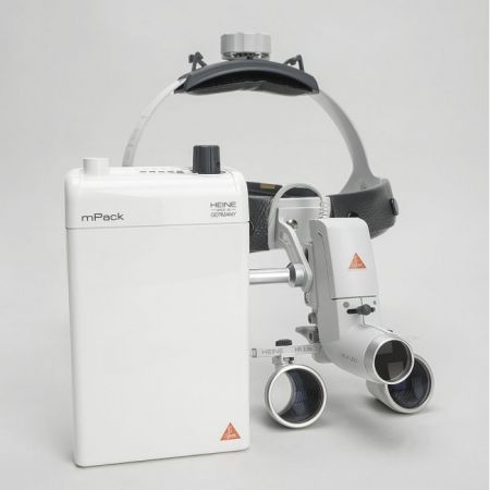 Heine ML4 LED HR 2.5x - налобный светодиодный осветитель ML4 LED в комплекте с бинокулярными лупами HR 2.5x 