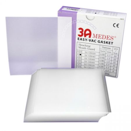 3A MEDES EV Gasket Bleaching 020 - пластины квадратные, толщина 0,5 мм, 30 шт.