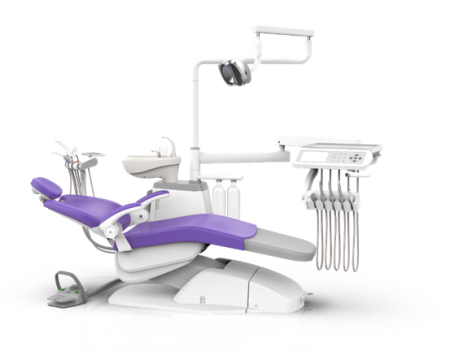 SILVERFOX 8000B-CRS0 Basic – Стоматологическая установка с нижней подачей и мягкой обивкой
