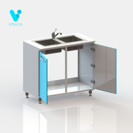 ВИТАЛИЯ М2 Люкс — Медицинская тумба на хромированных ножках