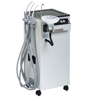 Cattani Aspi-Jet 9 - мобильный стоматологический аспиратор с автоматическим сливом, плевательницей и наполнением стакана.