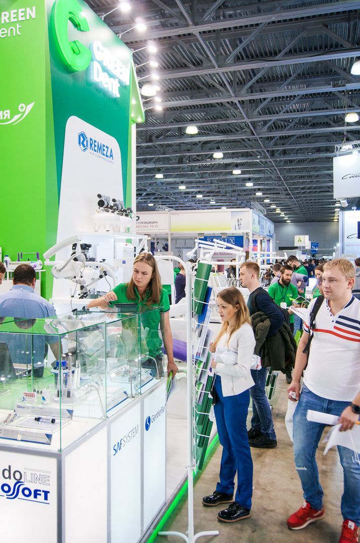 Стенд компании GREEN DENT на выставке Дентал Салон 2019_014