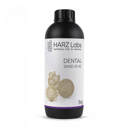 HARZ Labs Dental Sand – Фотополимер для настольных LCD/DLP, 0,5кг