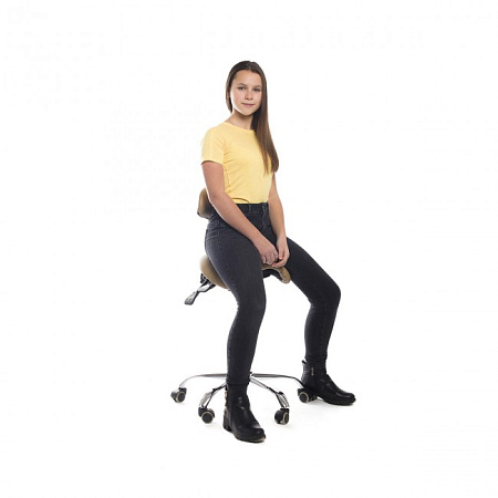 SmartStool SM03B - эргономичный стул-седло со спинкой