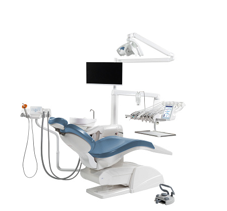 Miglionico NT — стоматологическая установка с верхней подачей инструментов