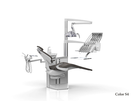 SILVERFOX 8000С CMS0 – Стоматологическая установка с верхней подачей и пневматической системой управления инструментами, подачей воды и воздуха