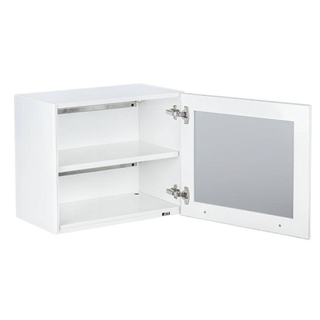 ВИТАЛИЯ Н5Б 550 — Тумба навесная, дверца стекло в алюминиевой рамке, с бактерицидной лампой