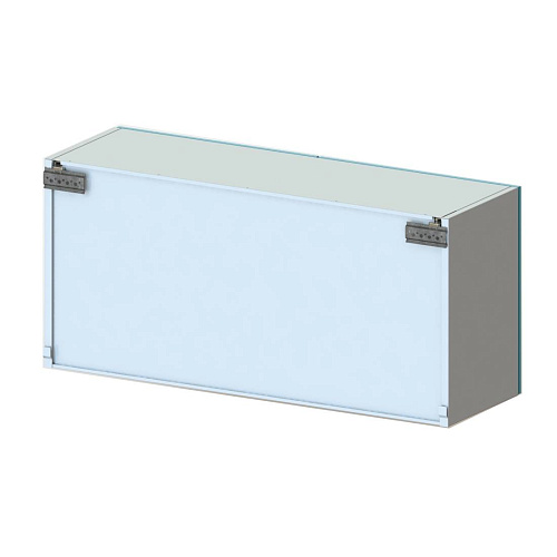 ВИТАЛИЯ Н5 — Навесной медицинский шкаф, дверца из матового стекла в металлической рамке