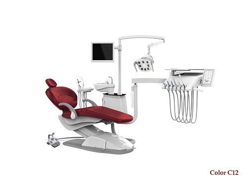 SILVERFOX 8000B-SRS0 – Стоматологическая установка с нижней подачей и с мягкой обивкой